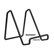 3" MAHOGANY SMALL PLATE STAND Square Wire Display EASEL Tripar FREE SHIPPING