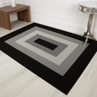 SABA RUGS MULTI COLOR (GEOMETRIC SHADOW LAYERS)