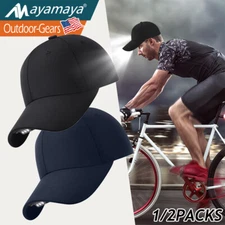 LED Baseball Cap Rechargeable Adjustable Light Hat for Fishing Jogging Camping