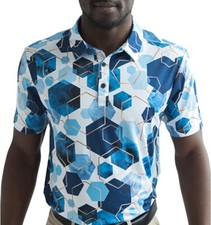 Yatta Golf Mens Standout Performance Short Sleeve Golf Polo Shirt