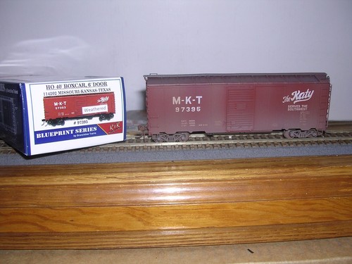 Coche de caja BRANCHLINE #114202 M-K-T 40' AAR #97395 con puertas de 6' desgastadas H.O. 1/87 | Zustand: New