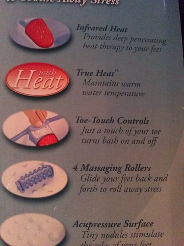 Homedics Heated Foot Massaging Spa Sole Therapy Plus - Picture 3 of 6