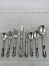 Oneida MICHELANGELO Stainless Heirloom CUBE  Flatware CHOICE KNIFE SPOON FORK