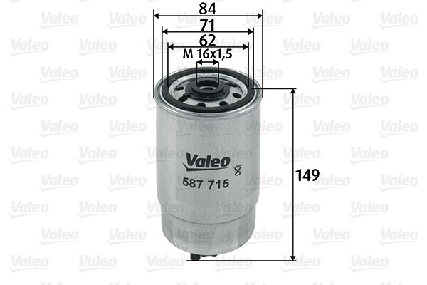 Valeo 587715 Kraftstofffilter FüR VW Audi Skoda-image