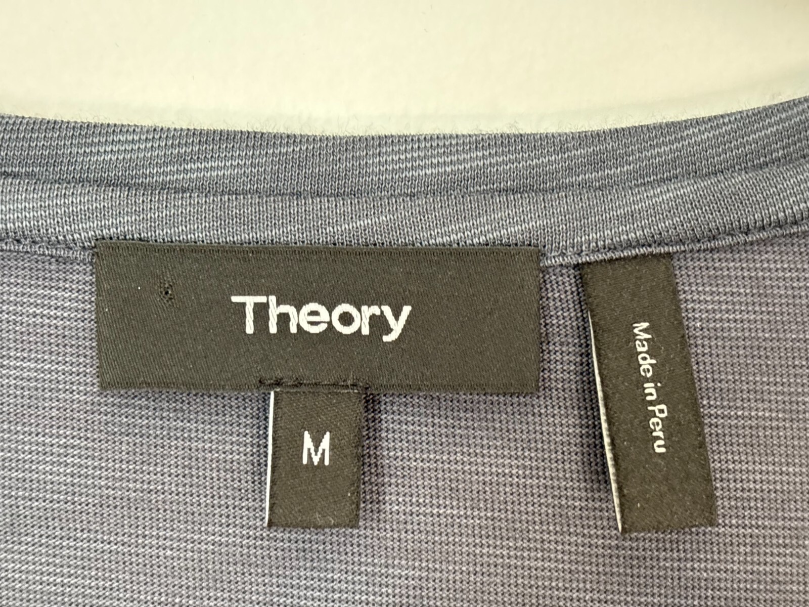 THEORY Heathered Gray Basic Essential Minimalist … - image 9
