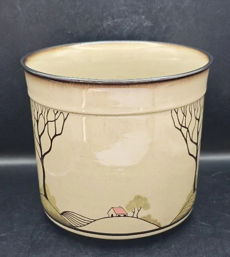 Vintage 80's Denby-Langley Savoy Stoneware Planter Made In England 6.5"×7"