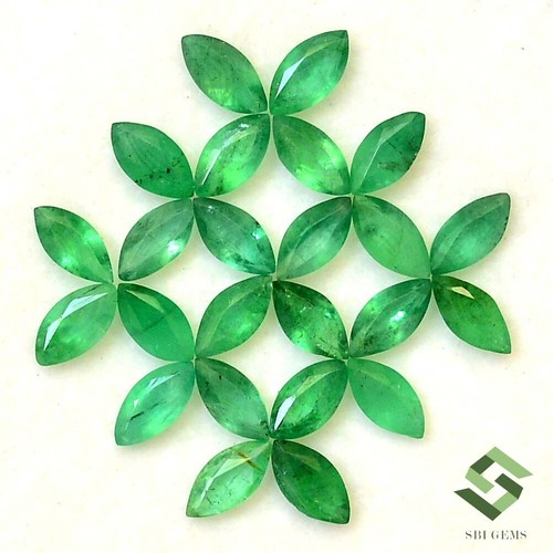 5x2.50 mm Natural Emerald Marquise Cut Lot 25 Pcs 3.43 CTS Calibrated Loose Gems - Picture 2 of 7