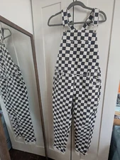 Urban Outfitters Checkered Overalls in Size Small