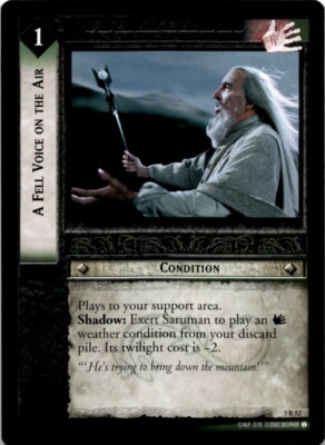 A Fell Voice on the Air #2 Lord of the Rings TCG LOTR RARE
