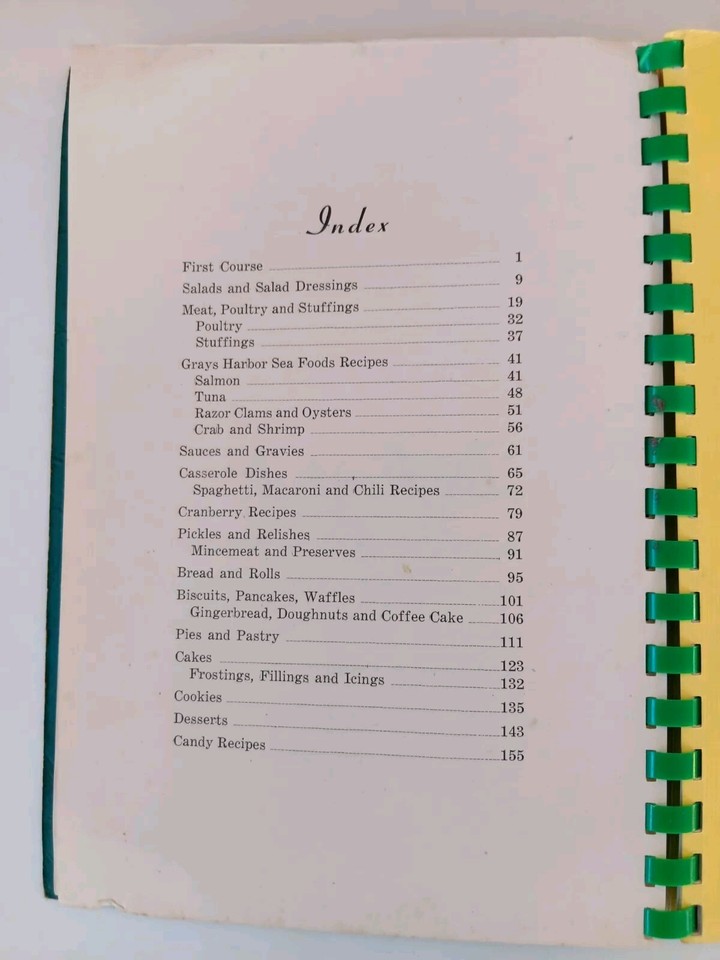 Vintage YMCA Cookbook Aberdeen Washington Ladies "Y" AUXILIARY 1948