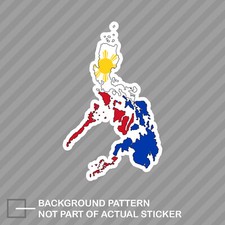 Filipino Shaped Philippines Flag Sticker Decal Vinyl Country Pride Filipino Shaped Philippines Flag Sticker Decal Vinyl Country Pride