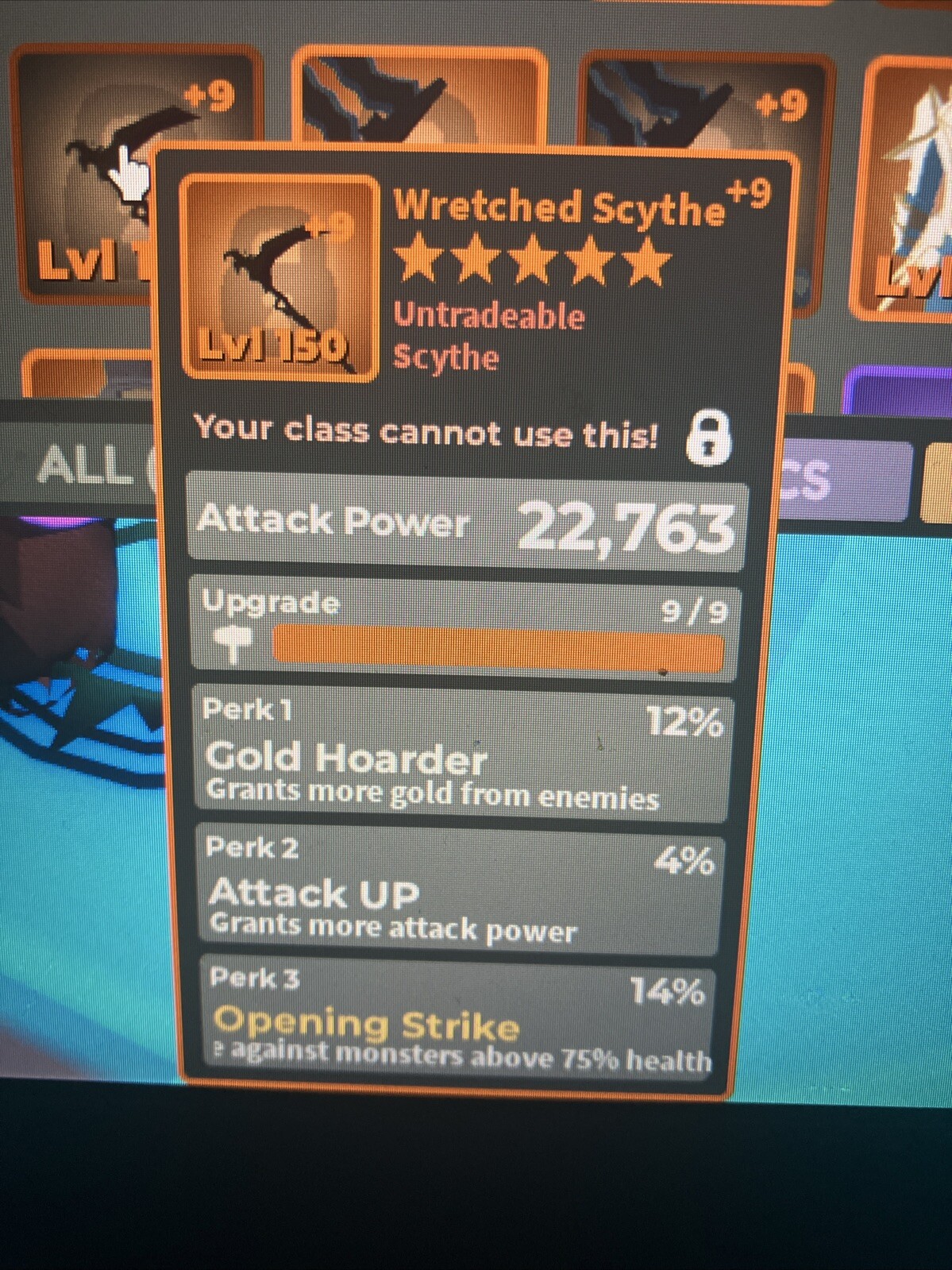 world zero Wretched Scythe