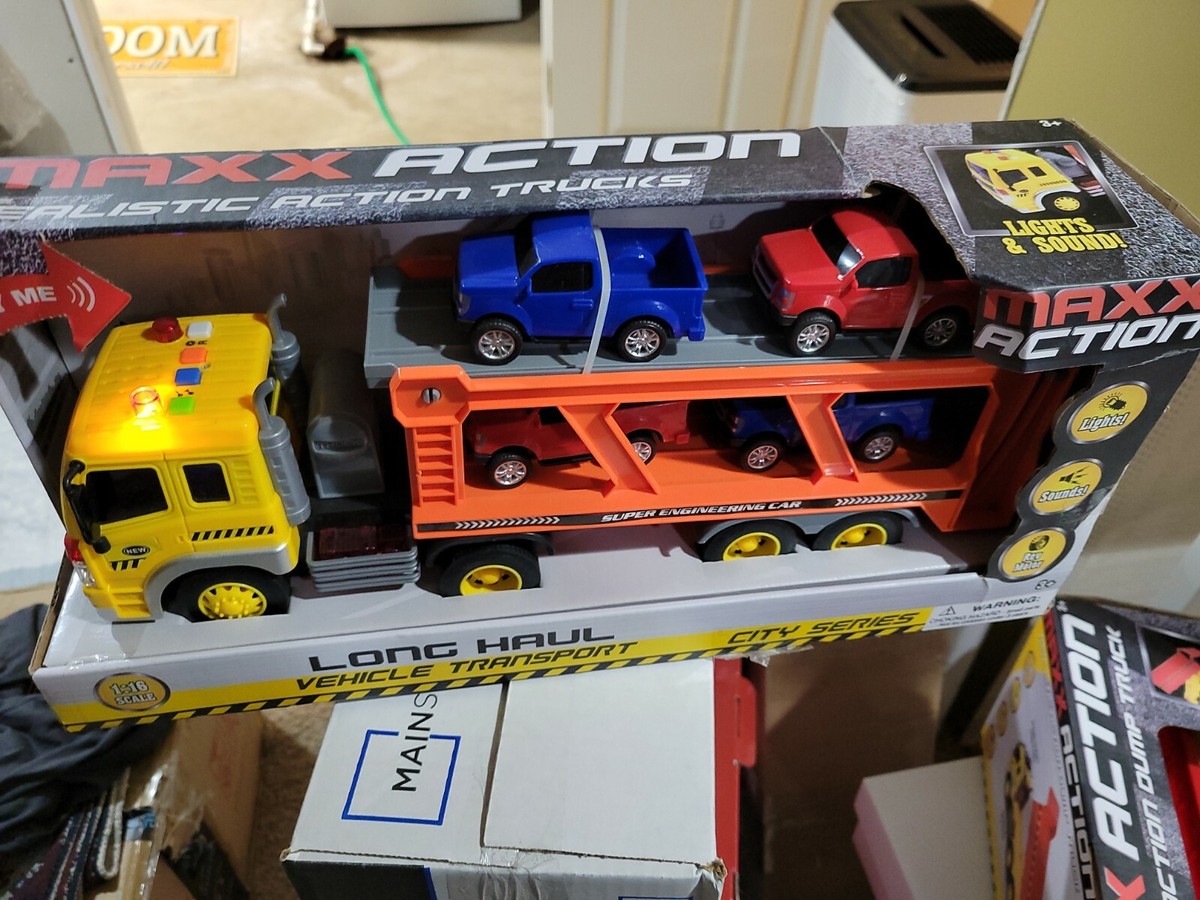 Maxx Action City Series Vehicle Transport 1:16 Scale Lights, Sound
