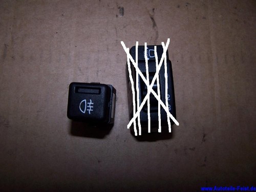 Schalter für Nebelschlußleuchte Opel Corsa B Bj.2000 90534861