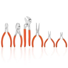 6PC Plier Set Slip Joint Plier Long Nose Plier Diagonal Plier Groove Joint Plier