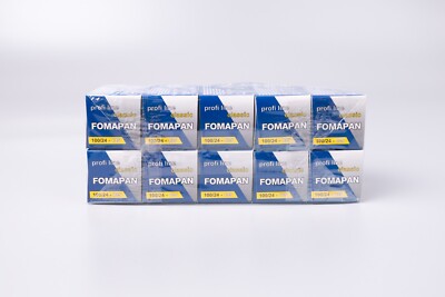 10 x Fomapan 100 classic 135-24 Kleinbildfilm schwarz-weiß