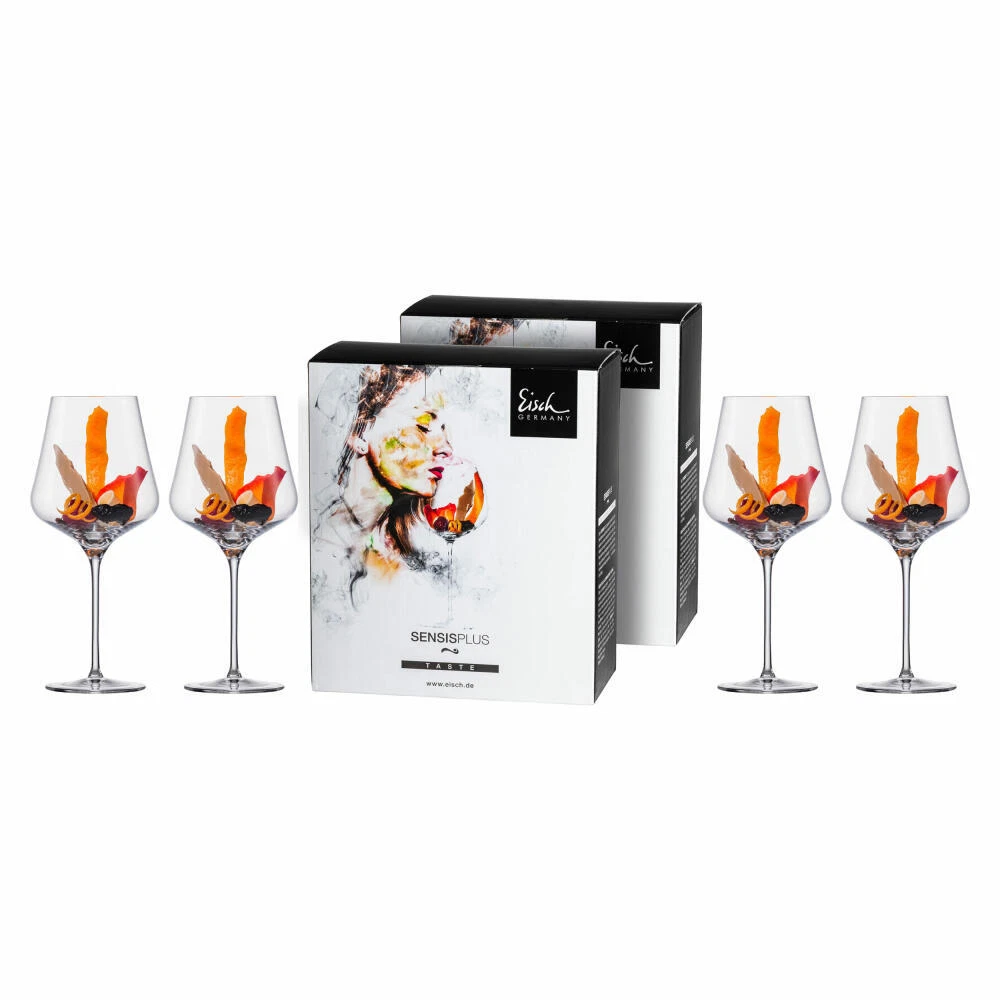 Eisch Sky Sensis Plus Lot de 2 verres à vin en cristal sans plomb Bordeaux