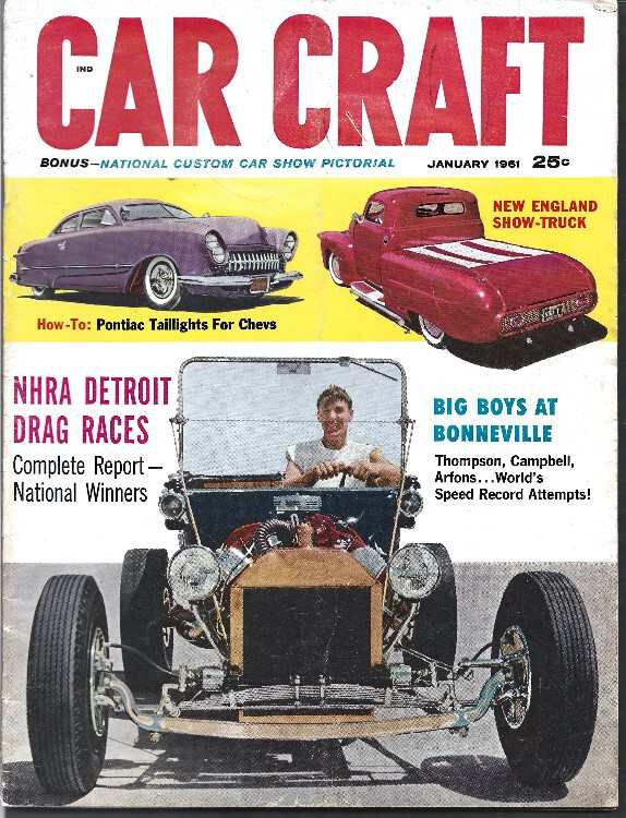 Car Craft~1/61~Vol 8 No 9~Arfons~Thompson~Campbell~Montgomery~Kearney~Harris