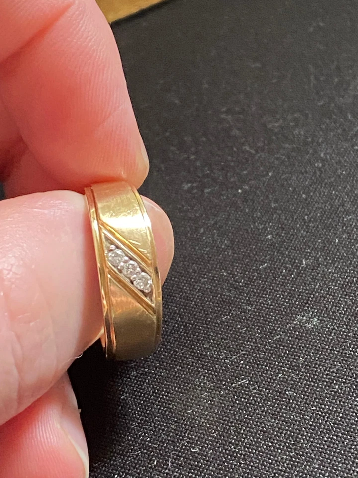mens gold wedding ring size 9 - Image 3 of 4