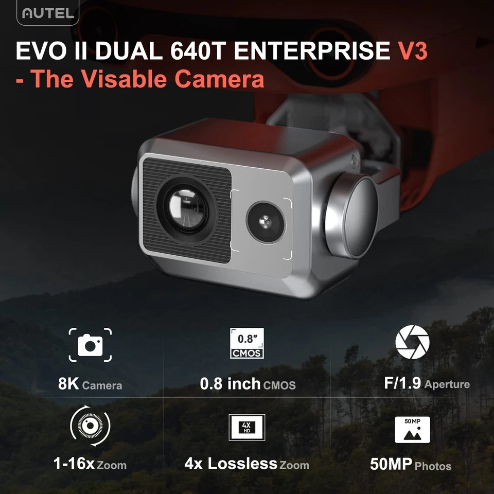 2025 Autel Evo 2 Dual 640t V3 Enterprise & Smart Controller Infrared 3d Obstacle - Image 3 of 4