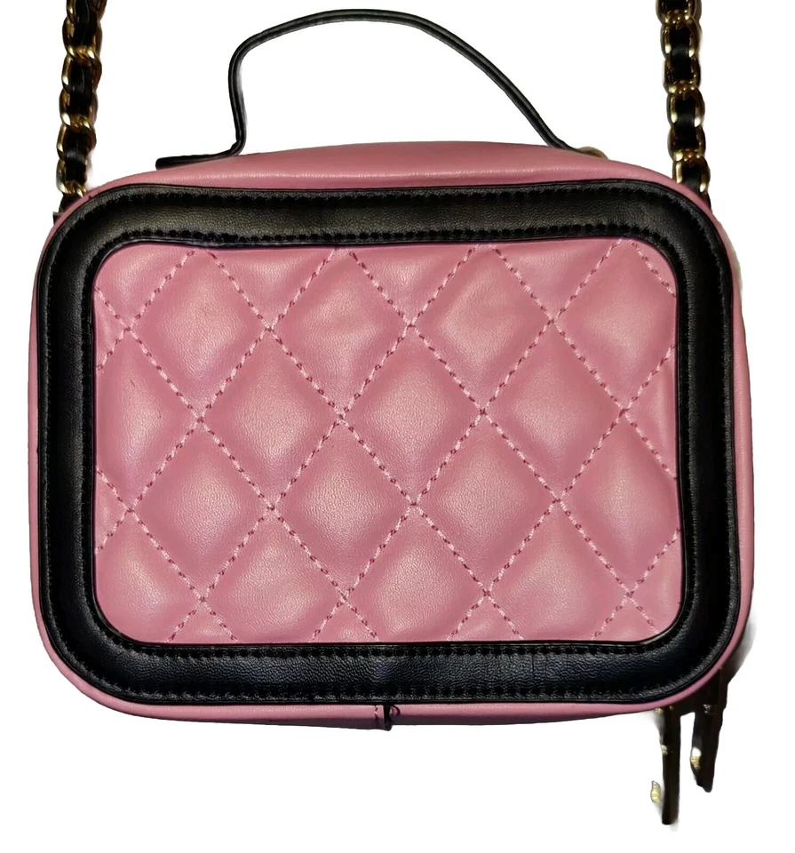 Cartera Bumblebee Bee Correa para el Hombro Chloe K Rosa Negro Etiqueta con Mango Nueva York Foto 2 de 4