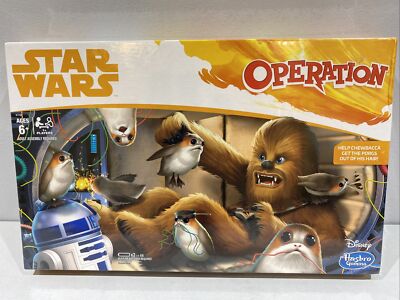 Star Wars Operation Game Chewbacca Edition Disney Hasbro Gaming Ages 6+ Sealed