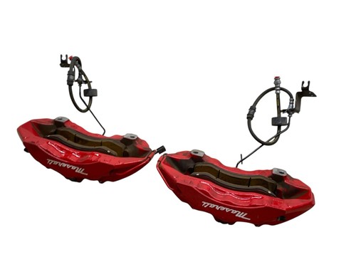 2017-2024 MASERATI LEVANTE BREMBO FRONT LEFT & RIGHT BRAKE CALIPER SET x2 RED 3K - Picture 11 of 18