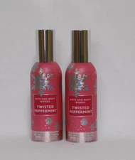 Bath & Body Works TWISTED PEPPERMINT Concentrated Room Spray 1.5 oz Set of 2