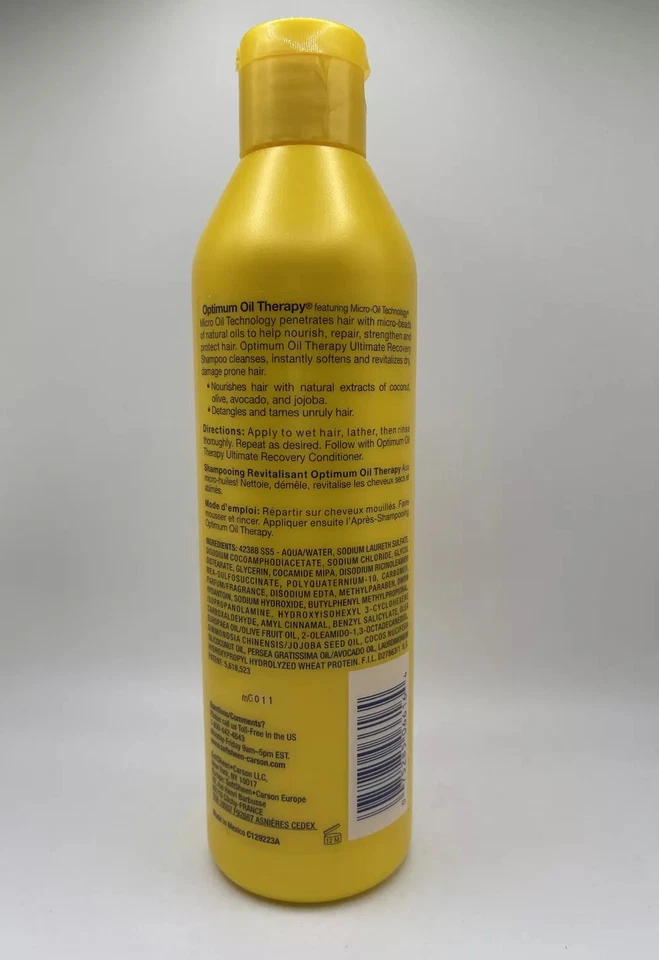 Champú Softsheen-Carson Optimum Oil Therapy Ultimate Recovery 13,5 OZ nuevo Foto 2 de 4