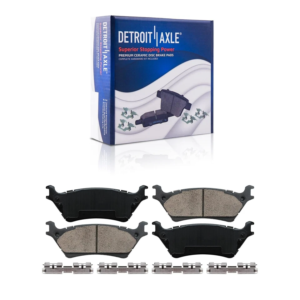 Front and Rear Left and Right Ceramic Brake Pads Kit for 2012  - 2020 Ford F-150 - Image 4 of 4