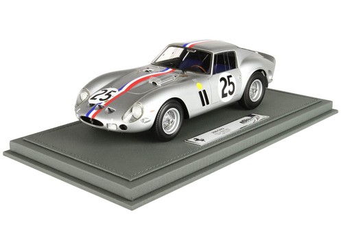 1:18 BBR Ferrari 250 Gto #25 Le Mans 1963 Dernier Dumay Silver BBR1857NIGHT-VET