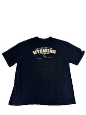 University Of Wyoming Cowboys T Shirt Size XL, Color Black [69]