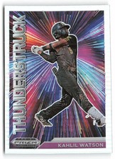 2021 Panini Prizm Draft Picks #T-KW Kahlil Watson Thunderstruck Silver Prizm