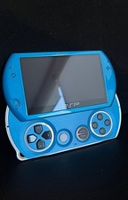 Sony PSP Go - Console - (Custom Blue) - 16gb + USB Charger - new screen 