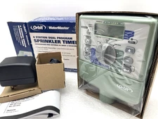 ORBIT WATER MASTER 4 STATION SPRINKLER TIMER DUAL PROGRAMS LCD INDOOR MOUNT