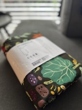 A Pair Of IKEA Bright And Vibrant Maximalist Vildpersilja Long Curtains