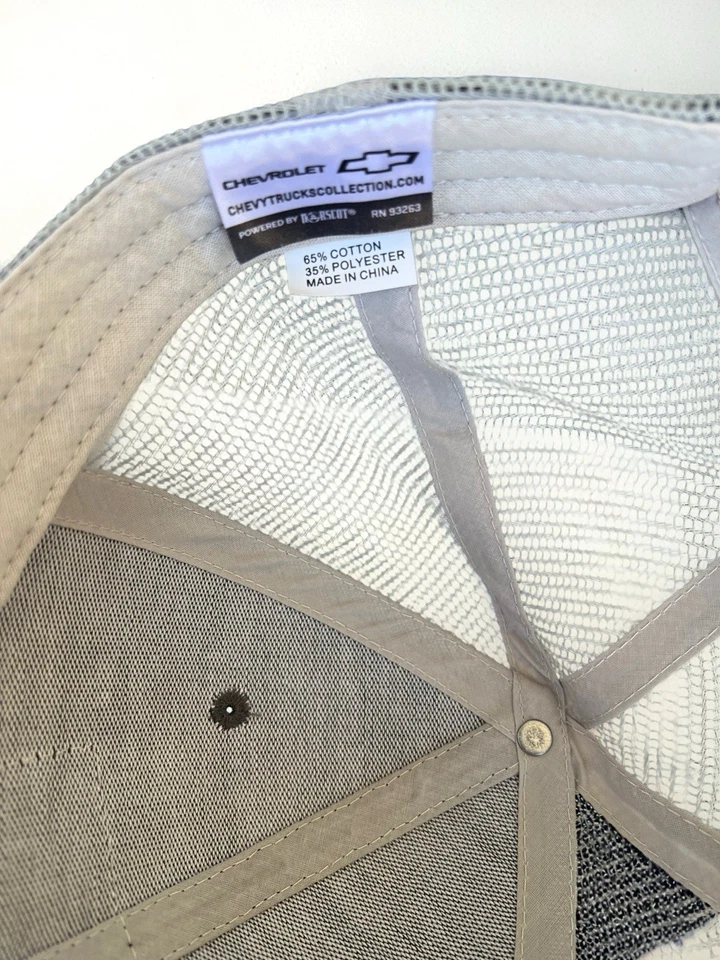 Gorra de béisbol Chevrolet Ev malla trasera correa ajustable gris talla única Foto 4 de 4