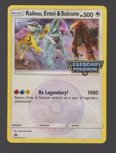 Raikou, Entei & Suicune SM65 Jumbo Promo Holo