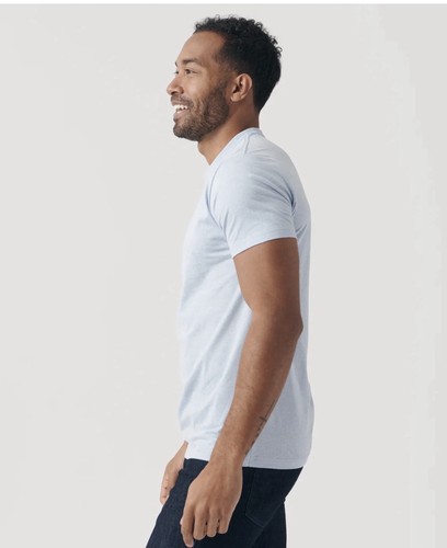 True Classic Men’s Classic Short Sleeve T-Shirt Pale Blue XL - Bild 4 von 8