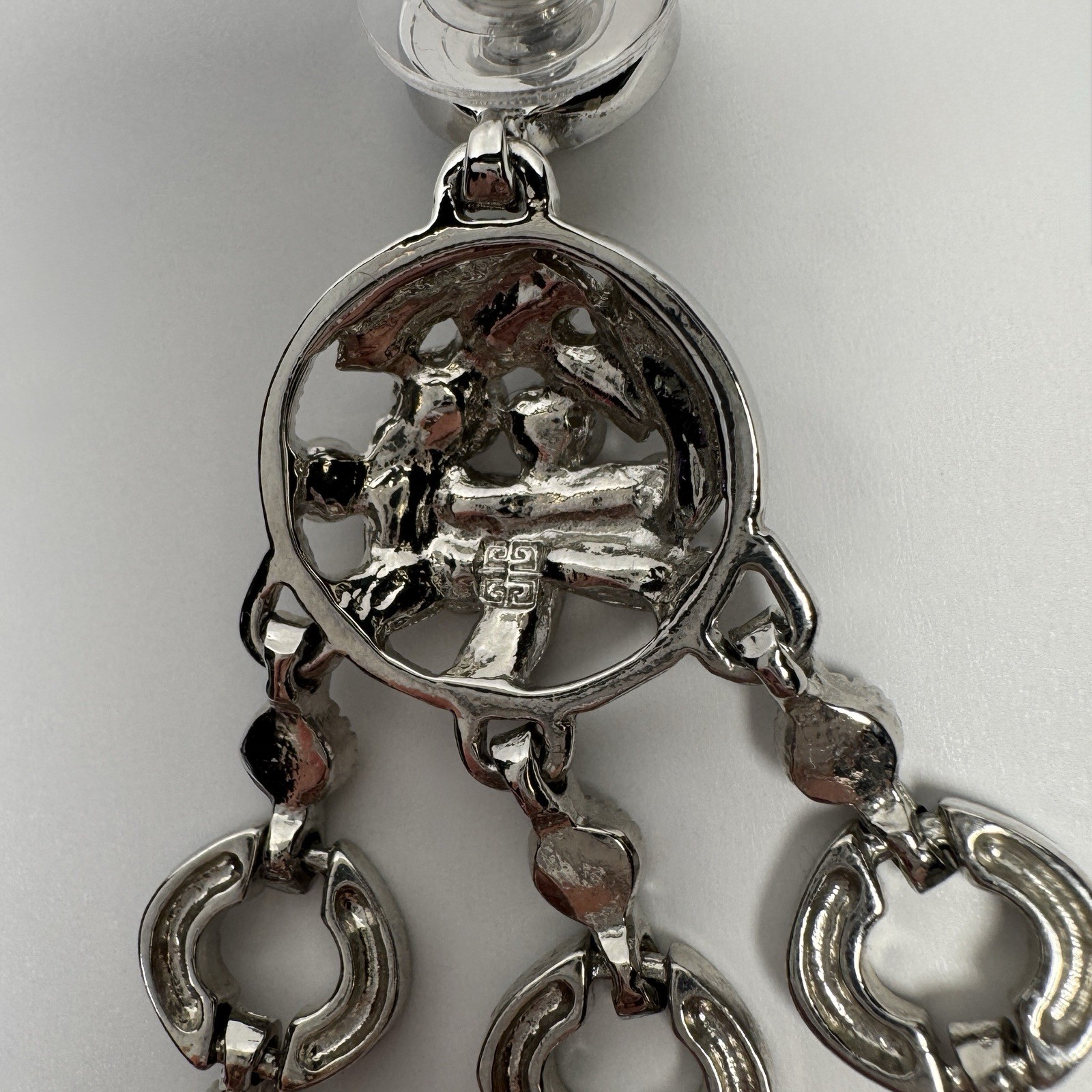 Givenchy Statement Earrings Post Back Long Dangle… - image 9