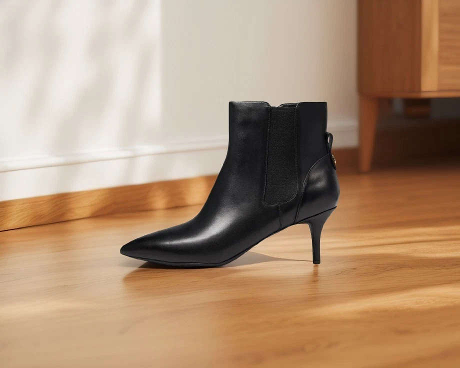 Botines de vestir Cole Haan para mujer Go To Park punta puntiaguda cuero negro talla 7B nuevos en caja Foto 2 de 4