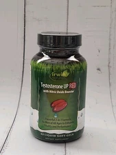 Irwin Naturals Testosterone UP RED Nitric Oxide Booster 32 Soft-Gels Exp 05-2026