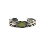 Southwest Sterling Fred Harvey Era Turquoise Stamped Cuffs Lot of 3 #S5621-3 — photo 4