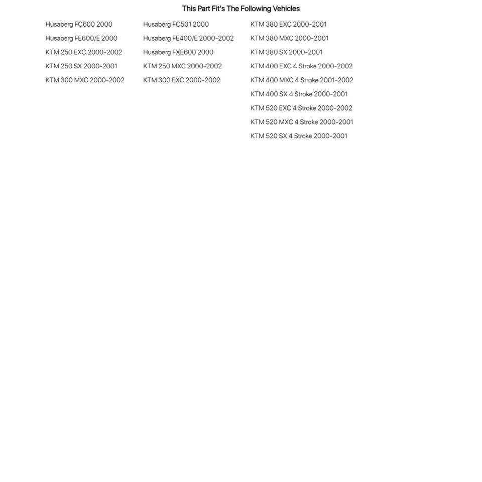 Race Tech Outer Fork Bushings For HUSABERG FC501 2000 Foto 4 de 4
