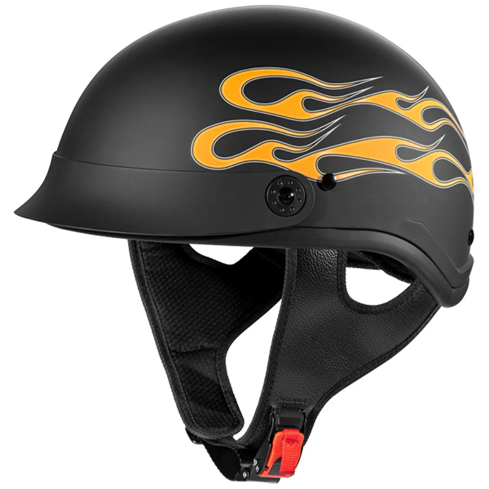 Orange Half Helmets Helmets for sale | eBay