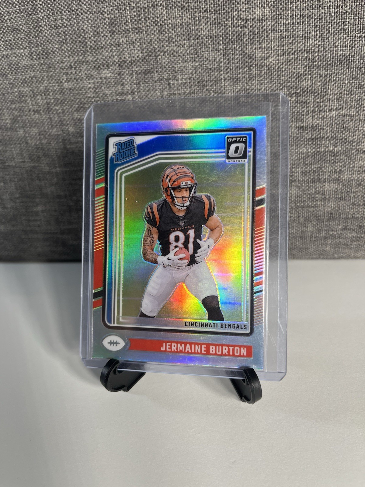 2024 Panini Donruss Optic - Rated Rookie Jermaine Burton #251 Holo Prizm (RC)