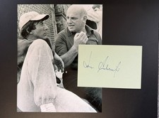 John Schlesinger Signed 4x5 Card Autograph + 8x10 Midnight Cowboy Marathon Man