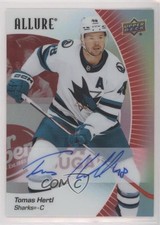 2023-24 Upper Deck Allure Red Rainbow Auto Tomas Hertl #91 Auto 0c3