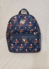 Mickey Mouse Backpack Navy Blue All-over Mickey Mouse Pattern