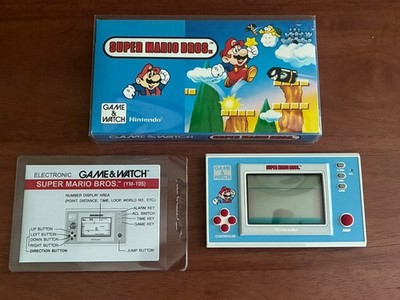 Nintendo Game & Watch 1988 Super Mario Bros YM-105 Handheld Console with box